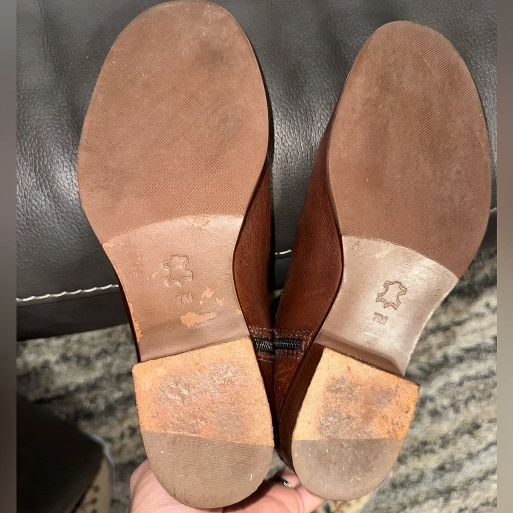 Tory Burch Brown Leather & Monogram Quilted Boots